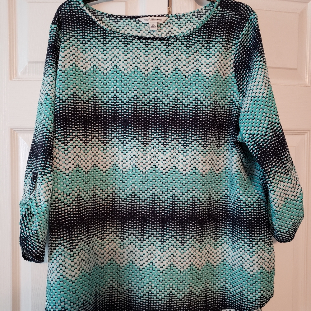 Croft and Barrow 3/4 sleeve top